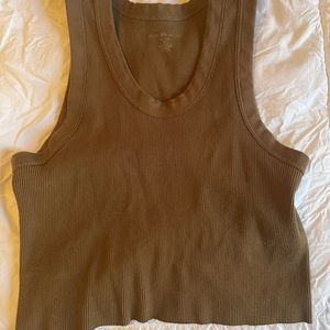 Brandy Melville Brown Cropped Tank